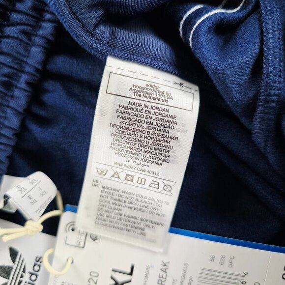Adidas Adibreak Breakaway Snap Button Sides Track Pants Mens Small Navy IM8220 - Picture 5 of 10